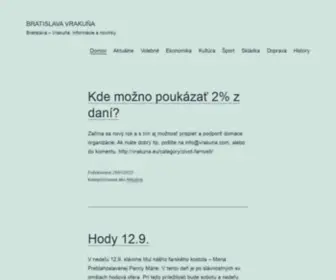 Vrakuna.com(Bratislava Vrakuňa) Screenshot