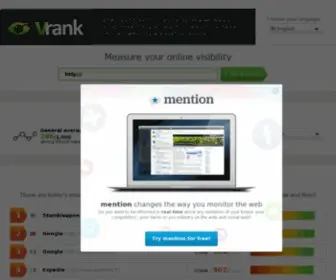 Vrank.com(Vrank) Screenshot