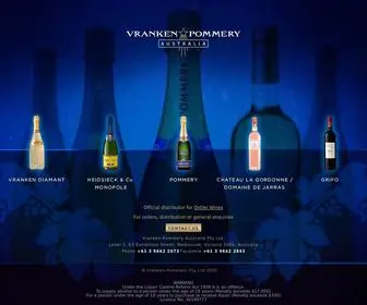 Vrankenpommery.com.au(Vranken Pommery Australia) Screenshot