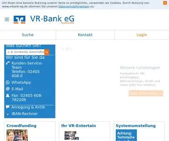 Vrbank-EG.de(VR-Bank eG, Würselen) Screenshot