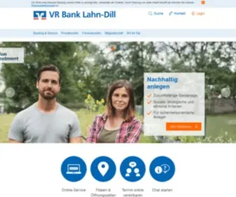 Vrbank-Lahndill.de(Die vr bank lahn) Screenshot