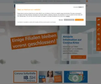 Vrbank-Rendsburg.de(Online-Filiale VR Bank Schleswig-Mittelholstein) Screenshot