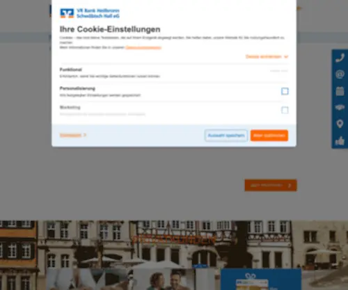 Vrbank-Sha.com(VR Bank Schwäbisch Hall) Screenshot