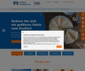 Vrbank-Westkueste.de(Willkommen bei der online) Screenshot