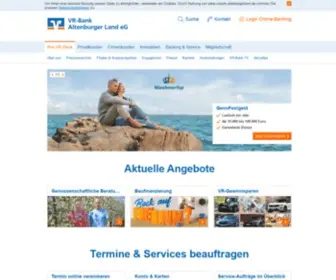 Vrbanknet.de(VR-Bank Altenburger Land eG) Screenshot