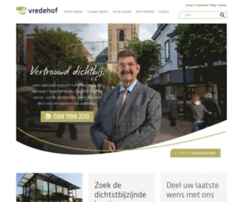 Vredehof.nl(Vredehof Uitvaartverzorging) Screenshot