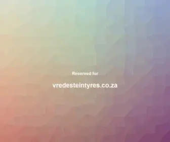 Vredesteintyres.co.za(Vredestein) Screenshot