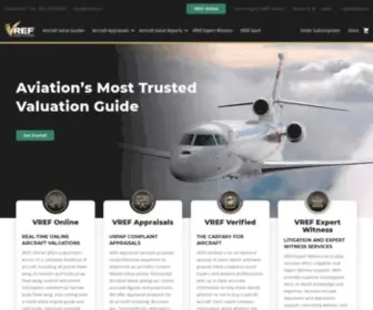 Vref.com(Aviation's Most Trusted Valuation Guide) Screenshot