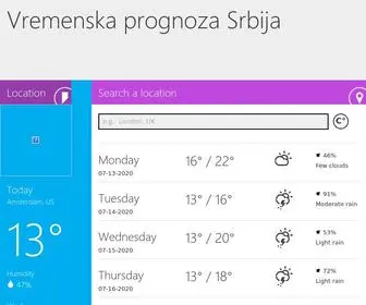 Vreme.info(Vremenska prognoza Srbija) Screenshot