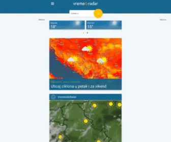 Vremeradar.rs(Vreme & Radar Srbija) Screenshot