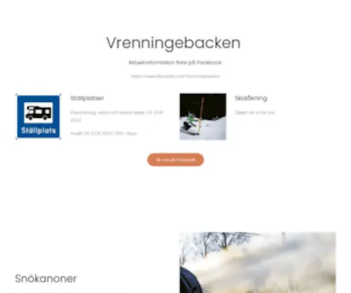 Vrenningebacken.com(Oskarström) Screenshot