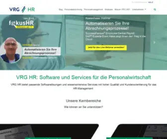 VRG-HR.de(Personalabrechnung und Personalmanagement) Screenshot