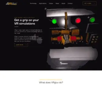 VRgluv.com(Force Feedback Haptic Gloves for VR Training) Screenshot