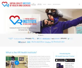 Vrhealth.institute(Assessing the impact of exercising in virtual experiences on the human body) Screenshot