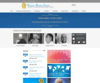 Vridhamma.org(Vipassana Research Institute) Screenshot