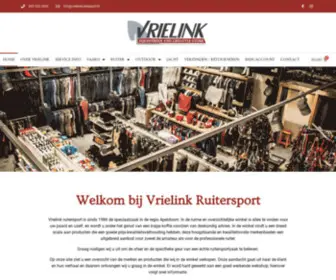 Vrielink-Ruitersport.nl(Alles voor paard en ruiter in Apeldoorn) Screenshot