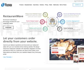 Vrindi.com(Responsive Web Development for Restaurant) Screenshot