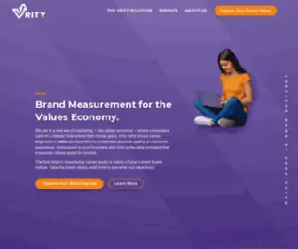 Vrity.com(Doing Good is Good Business) Screenshot