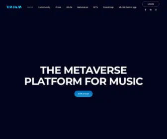 Vrjam.com(The Metaverse Platform for Music) Screenshot