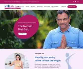 VRkdietcentre.com(VRK Diet) Screenshot