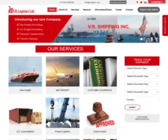 Vrlogistic.com(V.R. Logistics) Screenshot