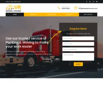 VRlpackermovers.com(VR Movers & Packers) Screenshot