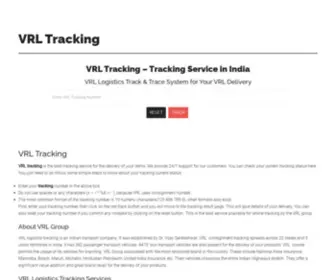 VRLtrackings.com(VRL tracking) Screenshot