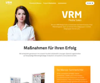 VRM-Mediasales.de(VRM Media Sales: Werbemaßnahmen für Ihren Erfolg) Screenshot