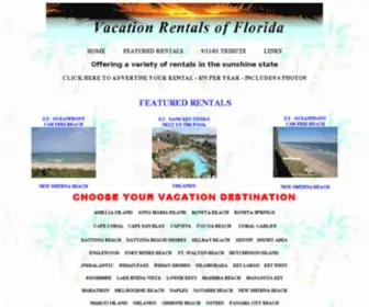 Vrof.com(Florida Vacation Rentals) Screenshot