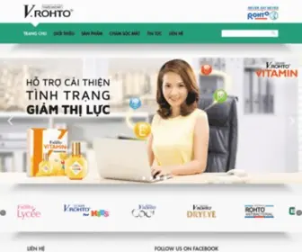Vrohto.com.vn(Rohto Vietnam) Screenshot