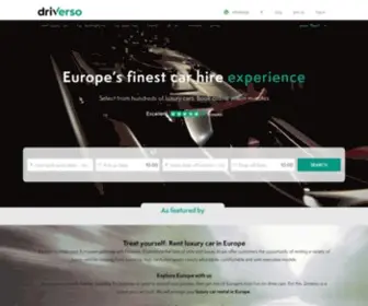 Vroomerz.com(Luxury car hire in Europe. Driverso the first real luxury car rental booking platform) Screenshot