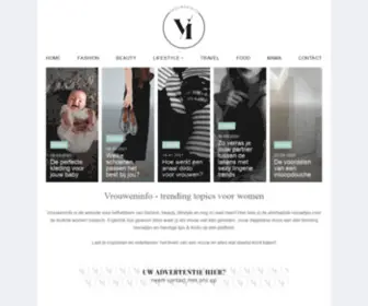 Vrouweninfo.nl(Fashion Beauty Lifestyle Travel & Food) Screenshot