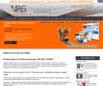 VRS.rs(Izrada sajta) Screenshot