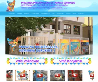 Vrticeurokids.com(Verifikovana predškolska ustanova Eurokids) Screenshot