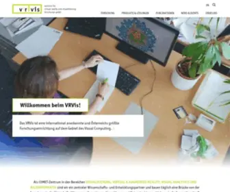 Vrvis.at(Österreichs größte Forschungseinrichtung auf dem Gebiet des Visual Computing) Screenshot