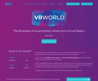 VrWorldevent.com(The VR World Conference and Exhibition) Screenshot