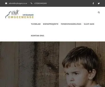 VRyburgers.co.za(Vryburger Omgeemense van SA) Screenshot