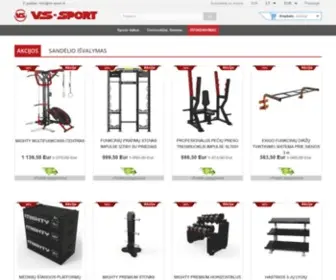 VS-Sport.lt(Didžiausias sporto prekių pasirinkimas už geriausią kainą) Screenshot