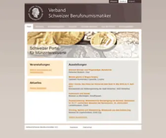 VSBN.ch(Verband Schweizer Berufsnumismatiker // VSBN) Screenshot