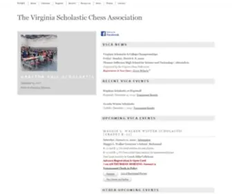 VSchess.org(The Virginia Scholastic Chess Association) Screenshot