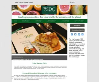 VSDC.org(Veg Society of DC) Screenshot