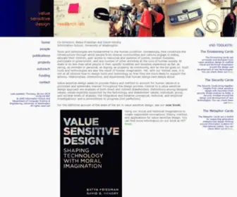 Vsdesign.org(Value Sensitive Design Lab) Screenshot