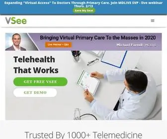 Vsee.com(Most Trusted HIPAA Compliant Telemedicine Solution VSee) Screenshot