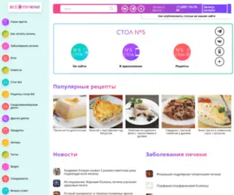 Vseopecheni.ru(Информационный портал "Все о печени") Screenshot