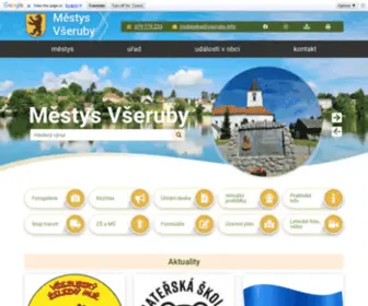 Vseruby.info(Městys Všeruby) Screenshot