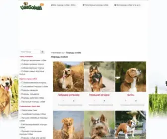 Vsesobaki.ru(породы собак) Screenshot