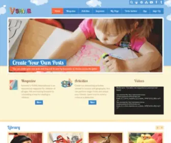 Vshineworld.com(An Educational Website for Children) Screenshot