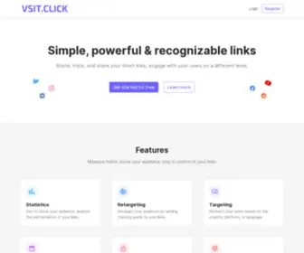 Vsit.click(Link shortener) Screenshot