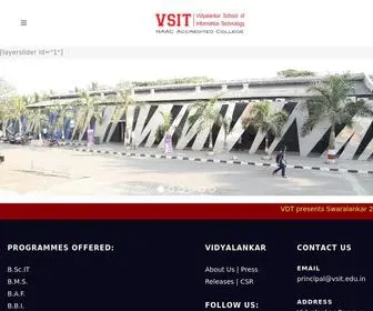 Vsit.edu.in(Vidyalankar School of Information Technology) Screenshot