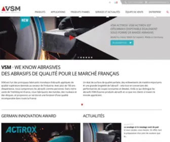 Vsmabrasives.fr(Les abrasifs de VSM France) Screenshot